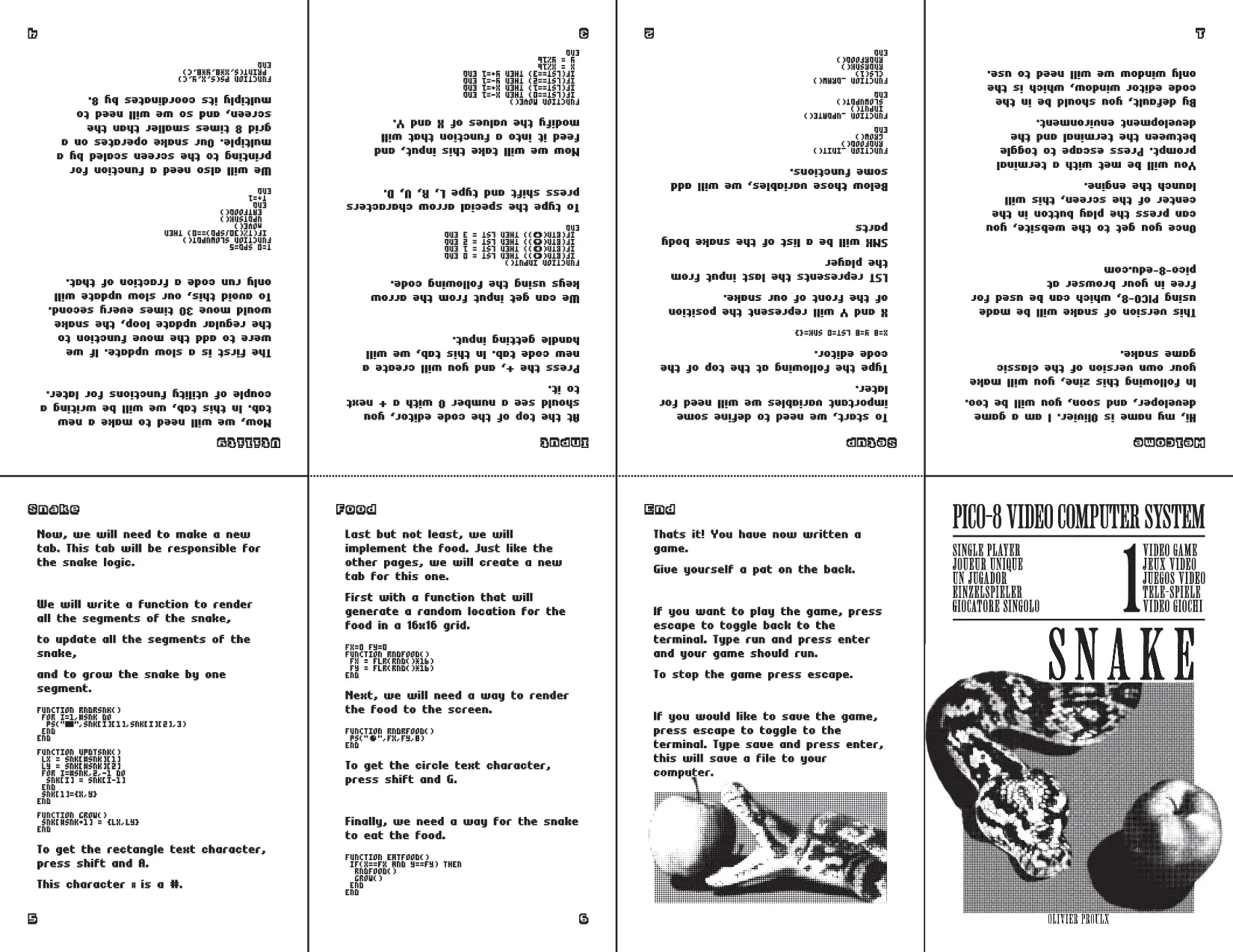 Image of the full zine